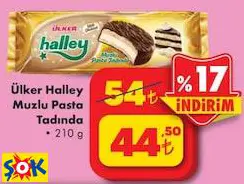 ÜLKER HALLEY MUZLU PASTA TADINDA 210 G